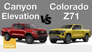 2023 Chevy Colorado Z71 vs GMC Canyon Elevation | Feature & Pricing Breakdown!