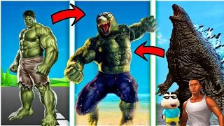 GTA5 : FRANKLIN COMBINES HULK AND GODZILLA TO DEFEAT MECHAGODZILLA IN GTA V ( GTA 5 mods )