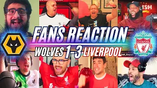 LIVERPOOL FANS REACTION TO WOLVES 1-3 LIVERPOOL | FANS CHANNELS
