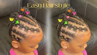 Black Toddler Girl Hairstyle for Short Natural Hair