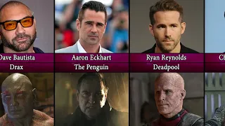 Actors before and after make-up #marvel #dc