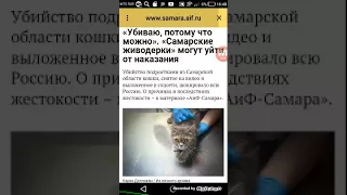 Живодёрки из Самары убили кота!!! Давайте все распространим такие видео что бы они ни делали