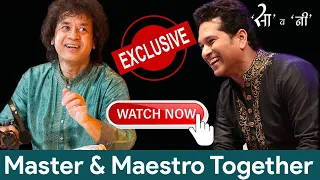 Ustad Zakir Hussain & Sachin Tendulkar I Master and Maestro Together I