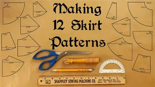 How to pattern ANY kind of flared skirt | How the math works | gathered, a-line, circle skirts, etc.