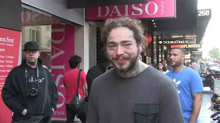 'Post Malone swamped in the middle of Melbourne's CBD' #15MOF