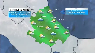 METEO| Le previsioni per venerdì 26 aprile 2024