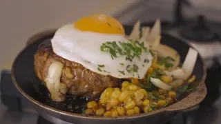 [4K] 지글지글~ 눈으로 먹는 치즈함박스테이크 : Sizzling Cheese Hamburger Steak (Hamburg steak) | Honeykki 꿀키