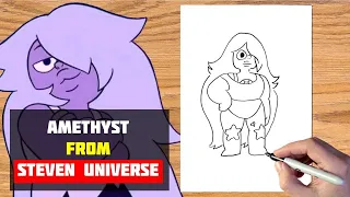 How to Draw Amethyst | Steven Universe drawing lessons