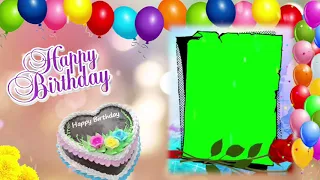Template effects Green screen Birthday videos