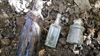 Privy Digging Shinnston West Virginia for antique bottles