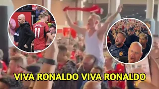 VIVA RONALDO!! Suporter MU nyanyikan Viva Ronaldo setelah kalah memalukan di Old Trafford