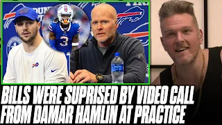 Damar Hamlin Surprised Bills With Facetime, Bills Might Win By 200 vs Patriots? | Pat McAfee Reacts