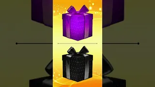 Choose Your Gift Box🎁 Purple vs Black 🎁Food Challenge #shorts