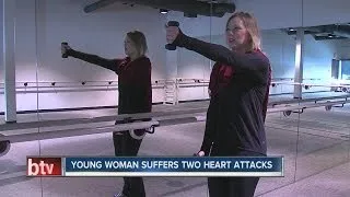 Young woman thriving after suffering two heart attacks