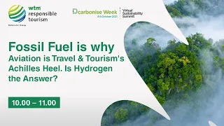 Dcarbonise Week-Fossil fuel is why aviation is travel&tourisms Achilles heel. Is hydrogen the answer