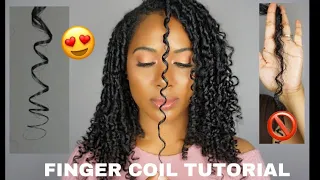 PERFECT, DEFINED, FRIZZ-FREE CURLS | FINGER COILS ON NATURAL HAIR