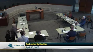 April 13, 2022 Bloomington Port Authority Meeting