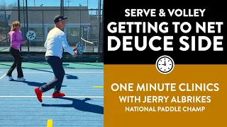 One-Minute Paddle — Serve and Volley to the Deuce Side