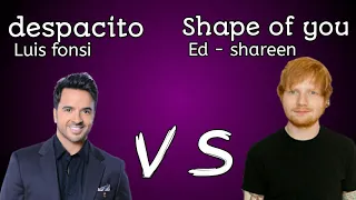 despacito - LUIS fonsi ft' Justin Bieber VS Ed Sheeran shape of you (DJ MIX)