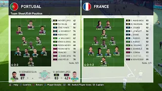 PES 2021.UEFA EURO 2020.Portugal VS France.Group Stage Gameplay.
