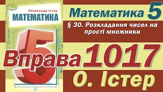 Істер Вправа 1017. Математика 5 клас