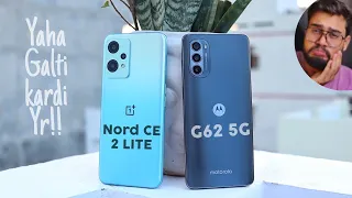 OnePlus Nord CE 2 Lite vs MOTO G62 5G *Full Comparison* ⚡ Camera, Display & More