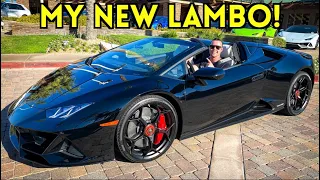 I BOUGHT MY DREAM CAR! 2020 LAMBORGHINI HURACAN EVO SPYDER!!!