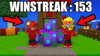 Clutching Against TNT/OBSIDIAN Users On 153 WINSTREAK In Bedwars