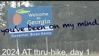 2024 Appalachian Trail thru-hike, day 1.