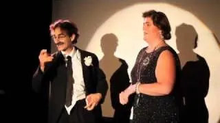 Erik Liberman as Groucho Marx and Liliane Klein as Margaret Dumont in MARX BROTHERS Sketch