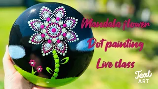 Mandala flower. Step by step live class recording
