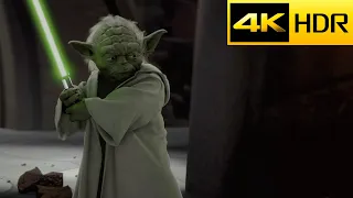 Yoda vs El Conde Dooku | Star Wars El Ataque De Los Clones | (Audio latino) [4K HDR]