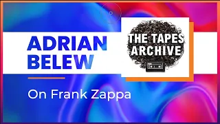 Adrian Belew on Frank Zappa and why he left Zappa's band | Short Clip