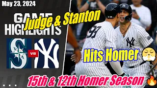Yankees vs Mariners (Full Highlights) | 05/23/24 | Judge & Stanton Hits Homer 🔥 15th & 12th 😱