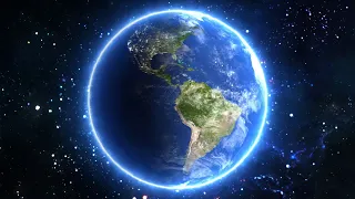 Beautiful View of Planet Earth from Space Timelapse and Stars 4K Background VJ Video Effect