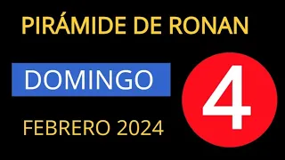 LOTERÍA PANAMA 💕PIRÁMIDE DE 💕RONAN 💕4 💕DE FEBRERO 2024