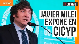 Javier Milei expone en el Consejo Interamericano de Comercio y Producción