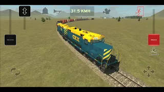 Train and rail yard simulator  #3 - Scenario 4 (Many Locomotives and Railcars)