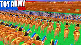 I Built a Giant TOY ARMY to Siege the FORTRESS WALLS...