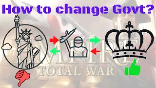 How To Change Government In Empire Total War
