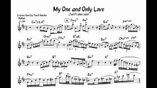 My One and Only Love (solo by Joel Frahm) transcription