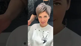 Стрижка Пикси вернула молодость/Минус 15 лет возраста/Pixie haircut brought back youth #модаикрасота