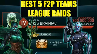 Insane F2P Setup Almost Solo T10 League Raids Injustice 2 Mobile