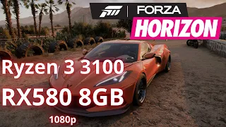 Forza Horizon 5 1080p HIGH FSR off / RYZEN 3 3100 RX 580 8GB 16GB RAM