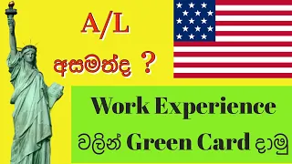 Apply Green Card with Only Working Experience |DV Lottery 2023|Work Experience වලින් Green Card දාමු