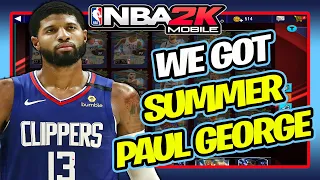 NBA 2K MOBILE PINK DIAMOND PAUL GEORGE | SUMMER THEME BEST PLAYERS