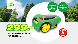 LANDI TV-Werbung - Rasenmäher Roboter RM 18 Okay / Fahrrad Simply