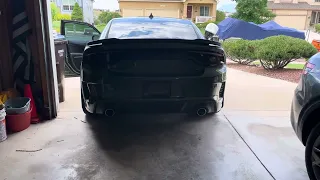 2023 Dodge Charger Scat Pack Widebody stock exhaust revs