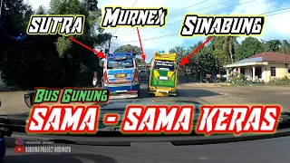 Asli Bikin Sport Jantung❗Balapan Bus Gunung❗Murnex , Sutra & Sinabung - Saling Gunting Menggunting🤭