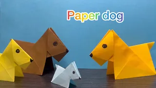 How to make a paper dog 🐕 | Easy Origami Dog | DIY Paper Craft